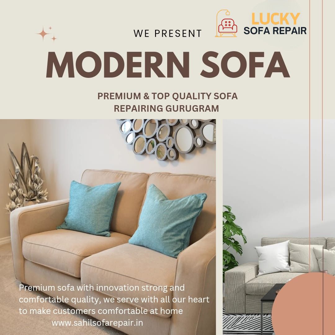This image is describing sofa repair center in sector 74 noida